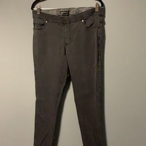 Leggings grey stretch waistline size L by Lee Platinum